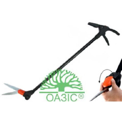 Ножницы для травы и травянистых растений с удлиненной рукояткой и поворотным механизмом на 180 градусов 
