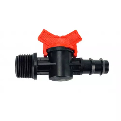 Кран для трубки 20мм 1/2" наружная резьба