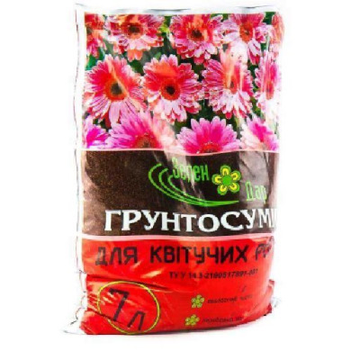 Ґрунтосуміш Зелений Дар - для квітучих 7 л